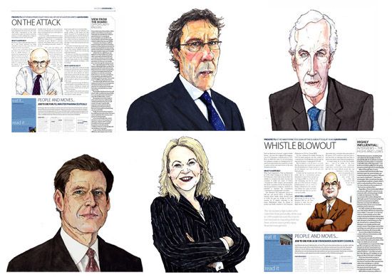 business people caricatures
