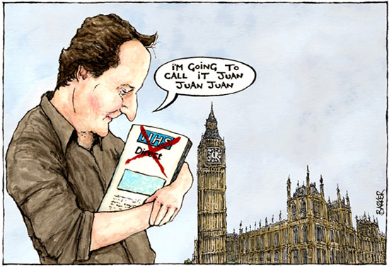 NHS David Cameron cartoon