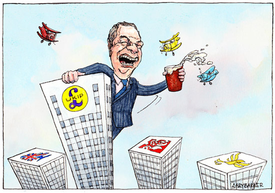 Nigel Farage cartoon UKIP