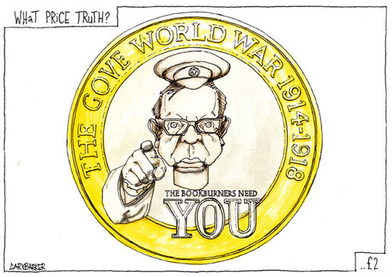 Michael Gove coin cartoon