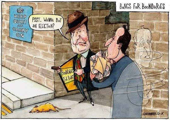 Nick Clegg and David Cameron cartoon