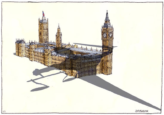 Justice Houses of Parliament cartoon