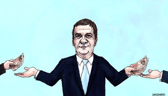 George Osborne caricature
