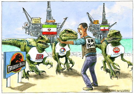 Big oil Barack Obama cartoon