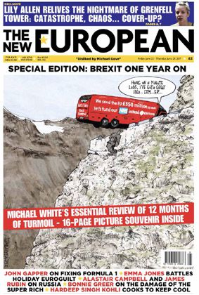 Brexit bus cartoon - UK Political Cartoonist Cartoons