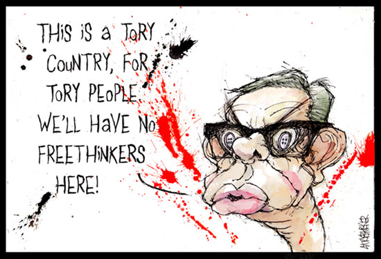 Michael Gove gonzol cartoon