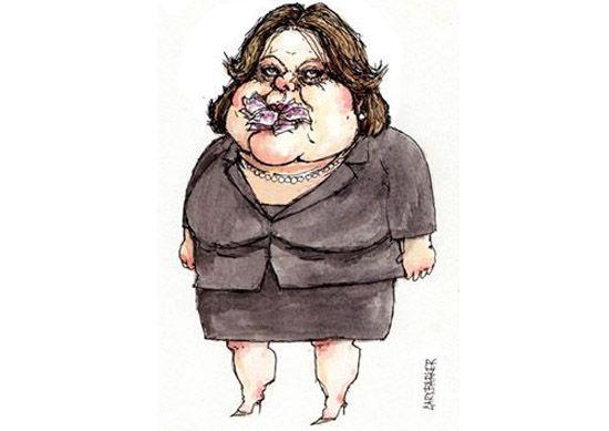 Maria Miller caricature