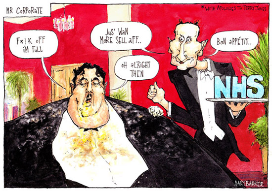 Jeremy Hunt NHS cartoon