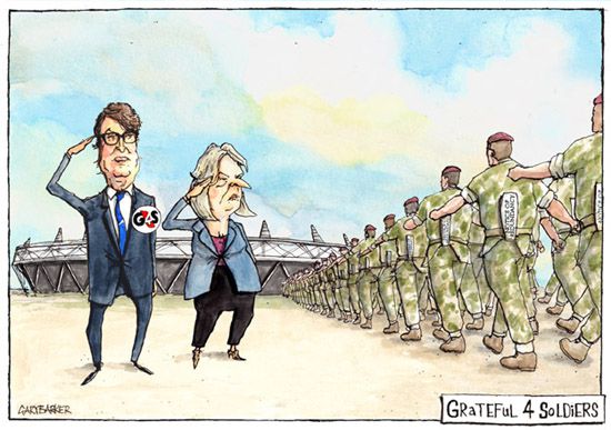 Theresa May London 2012 Olympics cartoon