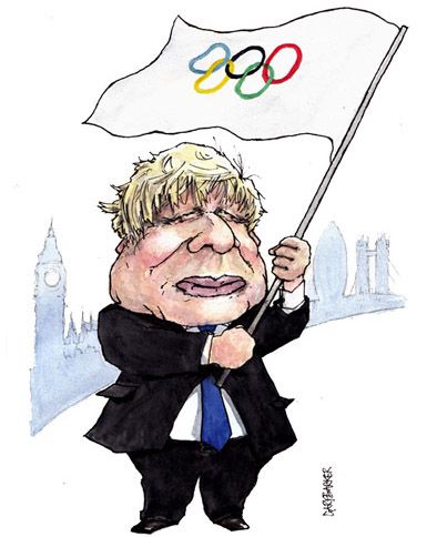 Boris Johnson caricature