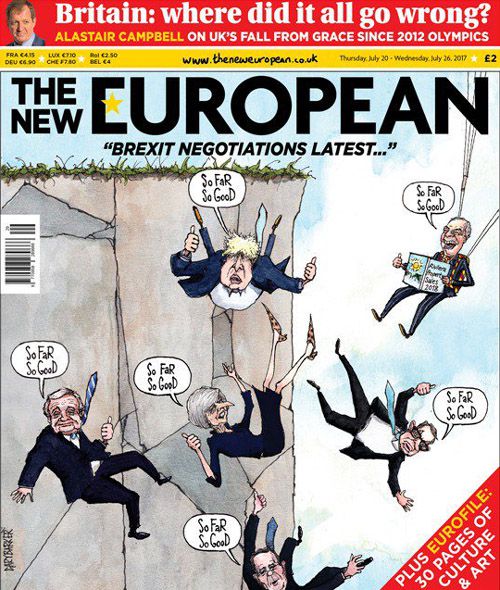 Brexit, Theresa May, David Davis cartoon