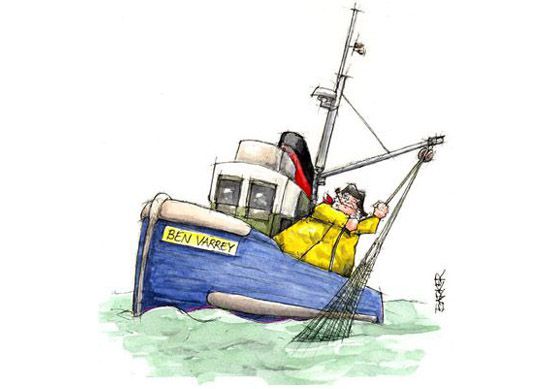 Trawler Fisherman illustration