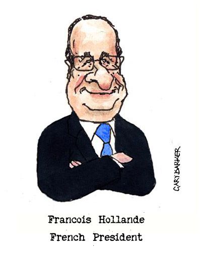 Francois Hollande dessin cartoon caricature