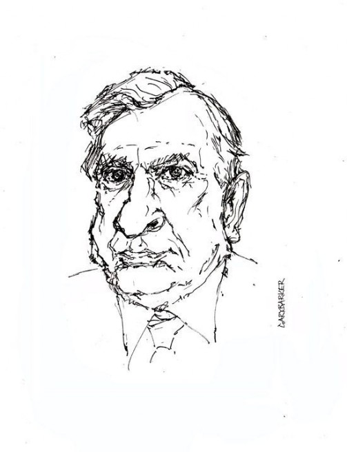Gore Vidal caricature