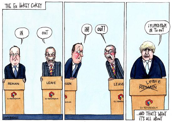 Hokey Cokey EU referendum cartoon