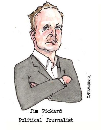 Jim Pickard caricature cartoon