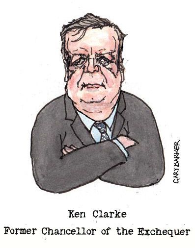 Ken Clarke caricature cartoon