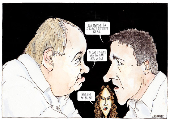 Myleene Klass  Mansion Tax cartoon