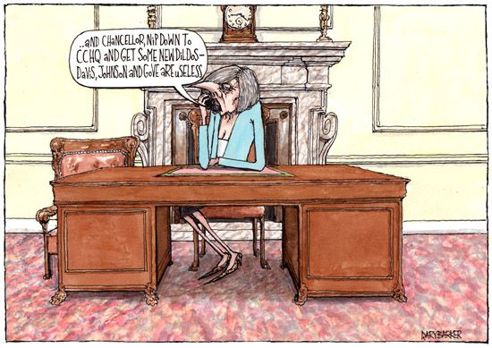 Theresa May cartoon dildos