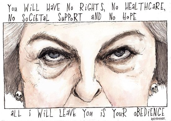 Theresa May cartoon