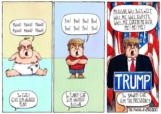 Donald Trump cartoon