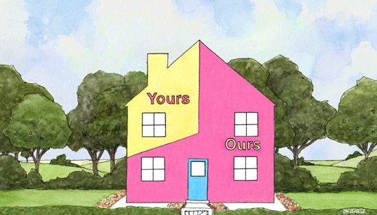 Mortgage property illustration