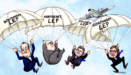 David Cameron illustration property parachutes