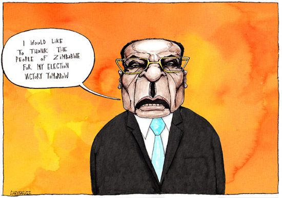 Robert Mugabe cartoon