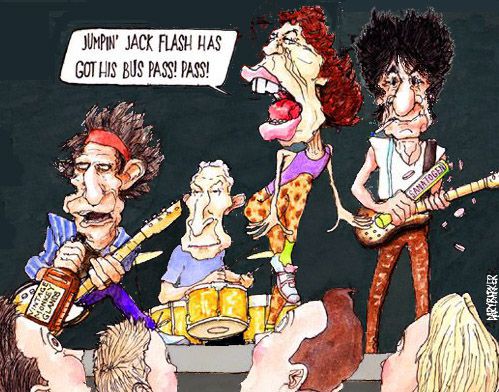 Rolling stones cartoon carticature