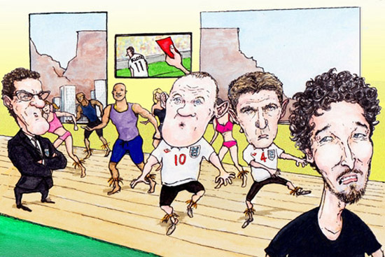 Capello Rooney Gerrard cartoon