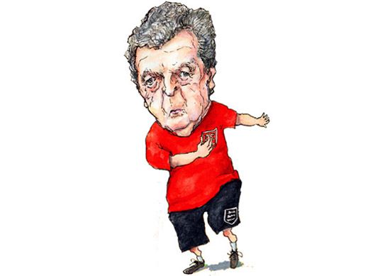 Roy Hodgson caricature cartoon