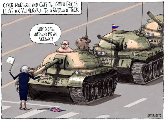 Theresa May, Putin, cartoon