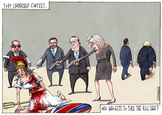 Britannia Theresa May cartoon