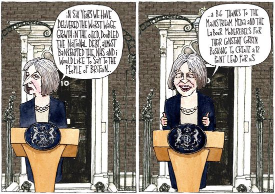 UK, Theresa May, cartoon