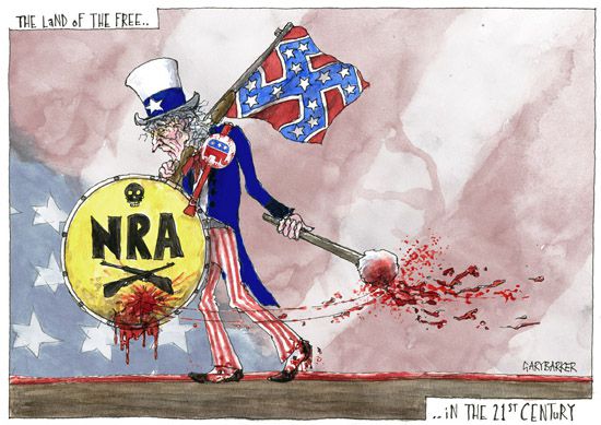 Uncle Sam NRA cartoon